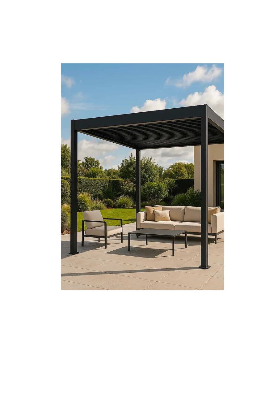 Pergola bioclimatique 3x3 aluminium