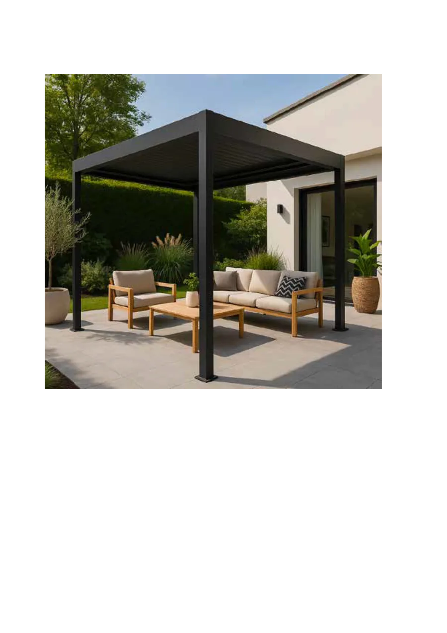 Pergola bioclimatique 3x4 aluminium