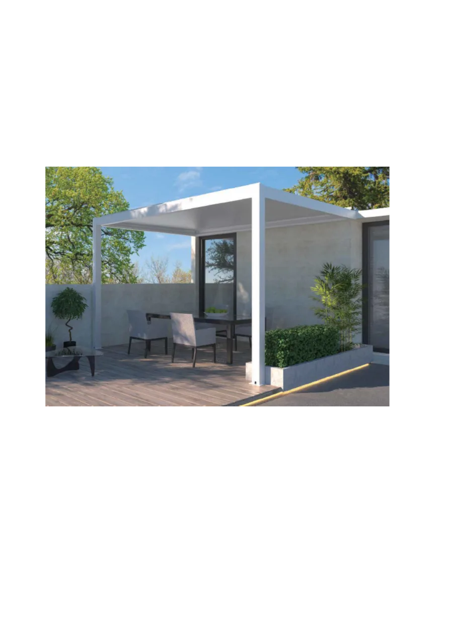 Pergola bioclimatique 4x4 aluminium