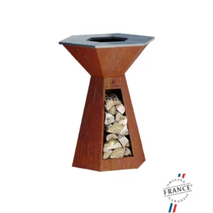 Brasero-plancha Agape 85 Corten — Hexagone