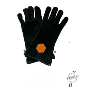 Gants de protection cuir noir — Hexagone
