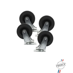 Jeu de 4 roulettes — brasero Festin 105 — Hexagone