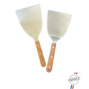 Kit 2 spatules plancha (plate + cambrée) — Hexagone