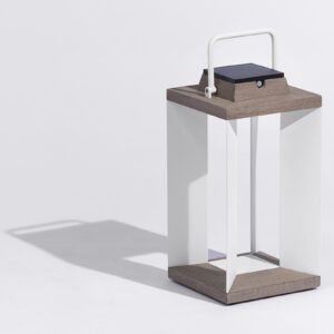 Lanterne Teckalu 45 cm blanc — Les Jardins